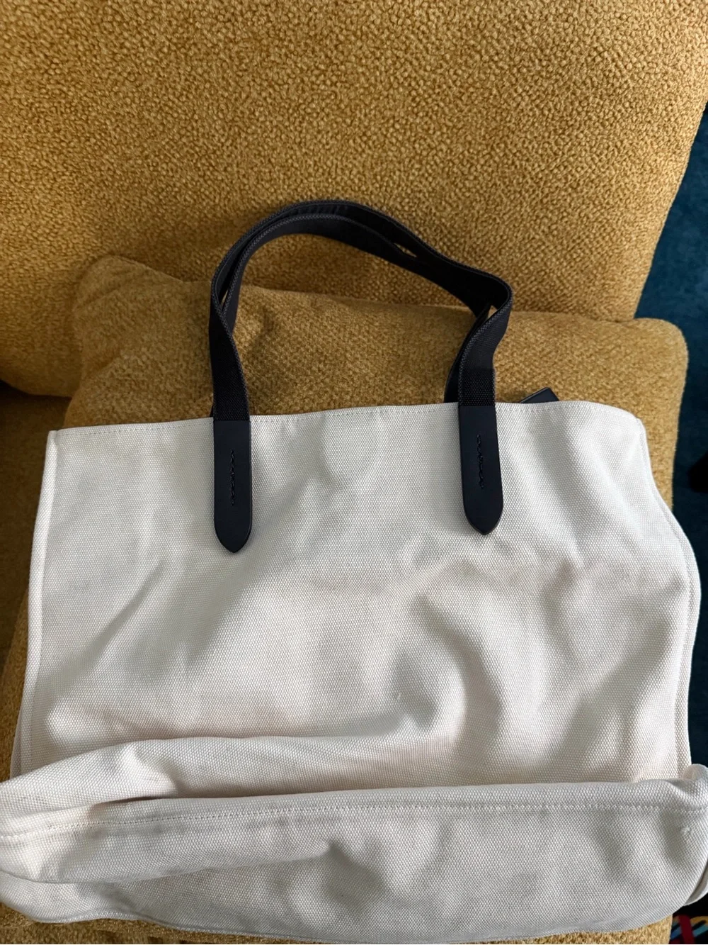 Coach Mickey Keith Herring White Canvas Tote with Black Character Print